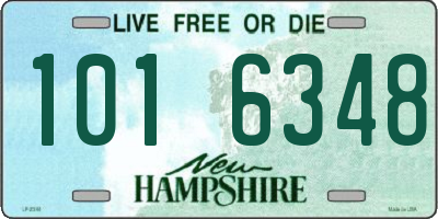 NH license plate 1016348