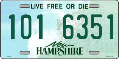 NH license plate 1016351