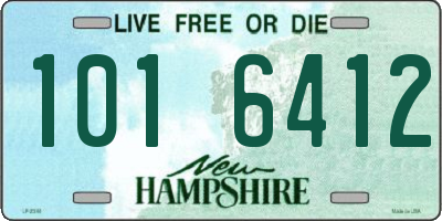 NH license plate 1016412