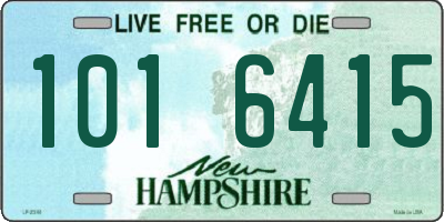 NH license plate 1016415