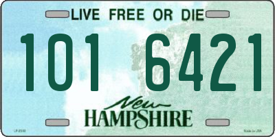 NH license plate 1016421