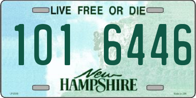 NH license plate 1016446