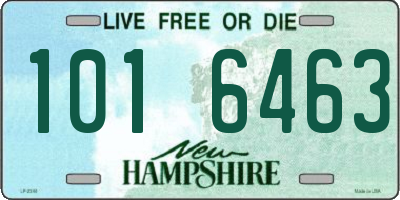 NH license plate 1016463