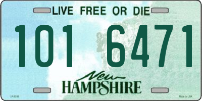NH license plate 1016471
