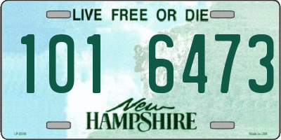 NH license plate 1016473