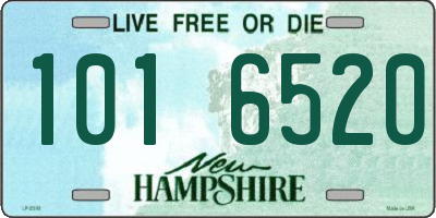 NH license plate 1016520