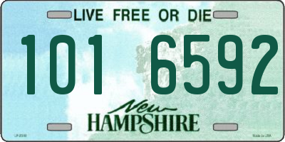 NH license plate 1016592