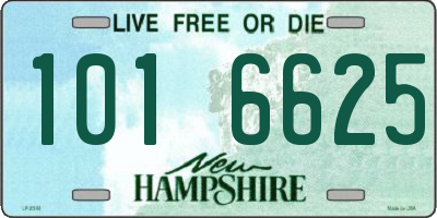 NH license plate 1016625