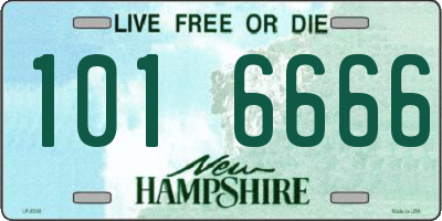 NH license plate 1016666