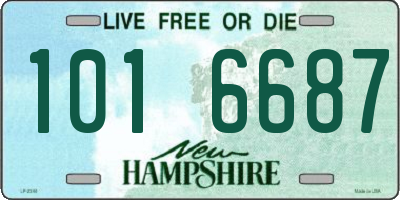 NH license plate 1016687