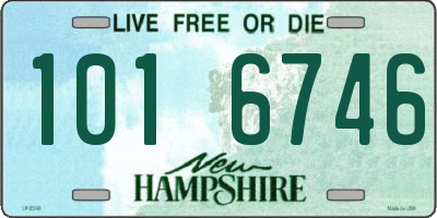 NH license plate 1016746