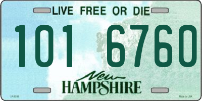 NH license plate 1016760