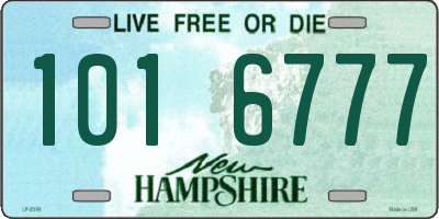NH license plate 1016777