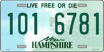 NH license plate 1016781