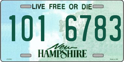 NH license plate 1016783