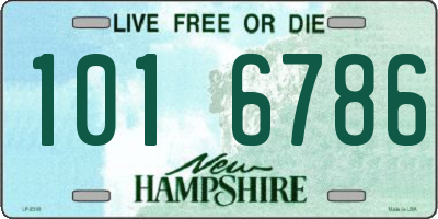 NH license plate 1016786