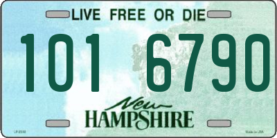 NH license plate 1016790