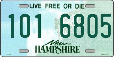 NH license plate 1016805