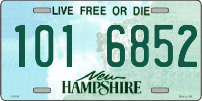 NH license plate 1016852