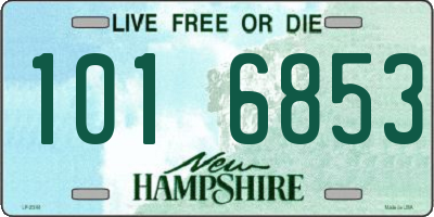 NH license plate 1016853