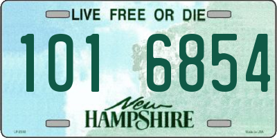 NH license plate 1016854