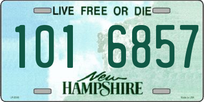 NH license plate 1016857