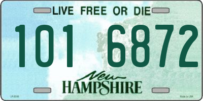 NH license plate 1016872