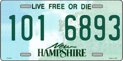 NH license plate 1016893