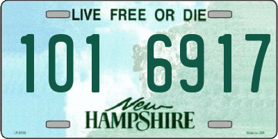 NH license plate 1016917