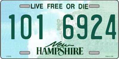 NH license plate 1016924