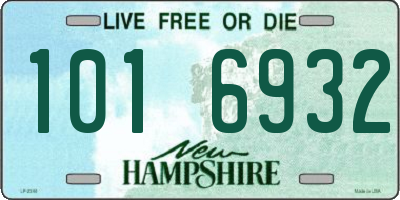 NH license plate 1016932
