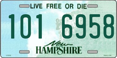 NH license plate 1016958