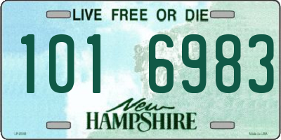 NH license plate 1016983
