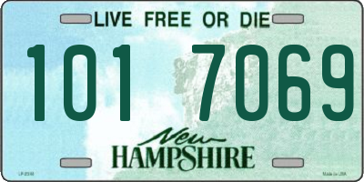 NH license plate 1017069
