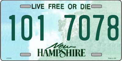 NH license plate 1017078