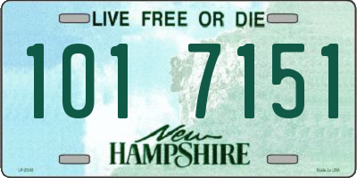 NH license plate 1017151