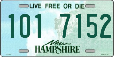 NH license plate 1017152