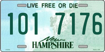 NH license plate 1017176