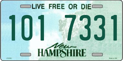 NH license plate 1017331