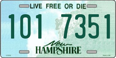 NH license plate 1017351