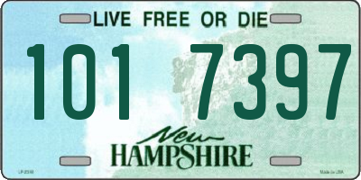 NH license plate 1017397