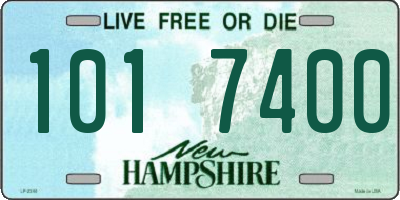 NH license plate 1017400