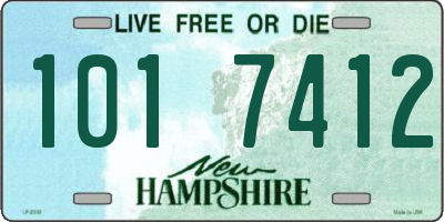 NH license plate 1017412
