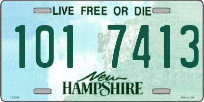 NH license plate 1017413