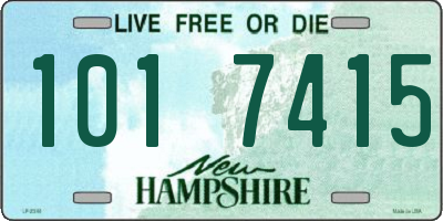 NH license plate 1017415