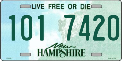NH license plate 1017420