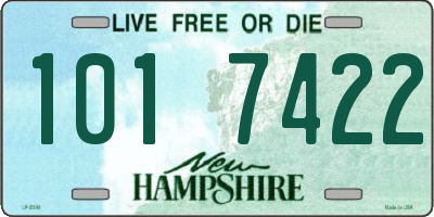 NH license plate 1017422