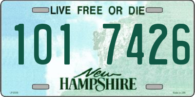 NH license plate 1017426