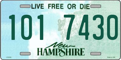 NH license plate 1017430