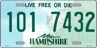 NH license plate 1017432